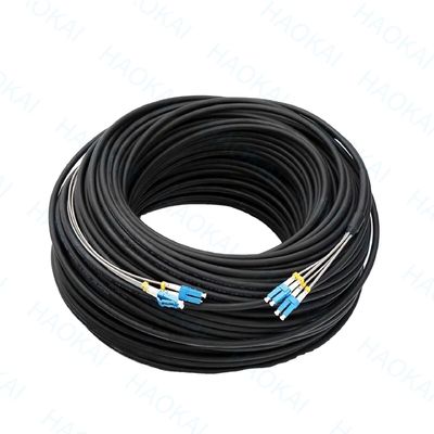 FTTH Drop Fiber Patch Cord SC APC FC ST LC สายเหล็ก FRP ระบบศูนย์ข้อมูล