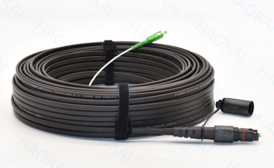 FTTA Mini Waterproof Patch Cord SC APC-SC APC ติดสายไฟเบอร์ออปติก