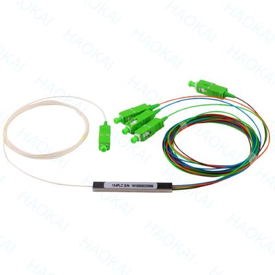 FTTx Systems SC UPC ไฟเบอร์ออปติก PLC Splitter 1x2 มินิทุบเหล็ก