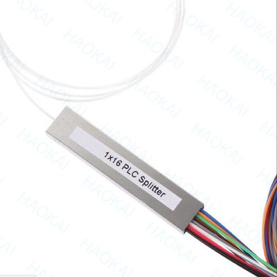 FTTH 1x4 1x8 ไฟเบอร์ PLC Splitter หลอดเหล็กขนาดเล็กด้วย SC APC Connector
