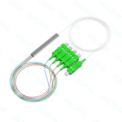 LC APC 1x16 Connector Fiber PLC Splitter มินิทุ๊บเหล็ก สายใยออปติกส์ Splitter