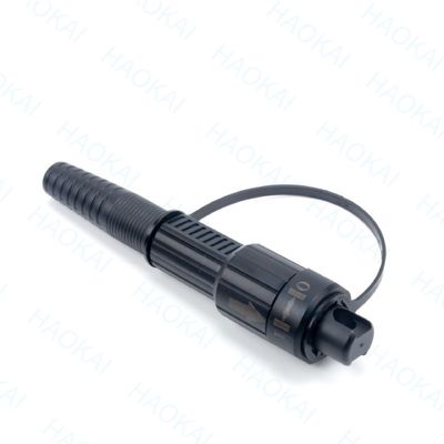 Pre Connector FTTX Solution SC APC FTTA สายไฟเบอร์ออปติก 5.0mm G657A2 LSZH 5M สีดํา