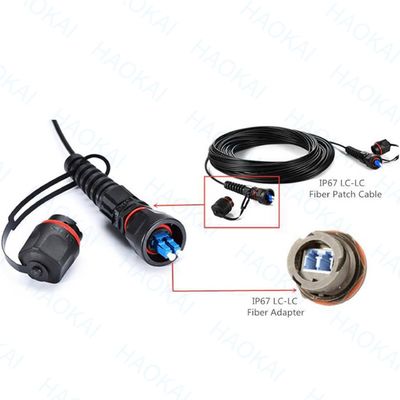 Pre Connector FTTX Solution SC APC FTTA สายไฟเบอร์ออปติก 5.0mm G657A2 LSZH 5M สีดํา