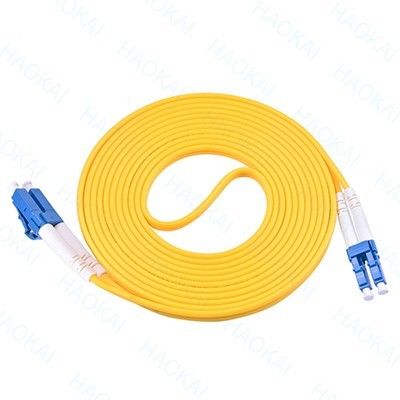 คอร์ดพับเล็กซ์ Lc Lc Patch Cord Single Mode สายไฟเบอร์ออปติก แพทช์คอร์ด ความหนาแน่นสูง