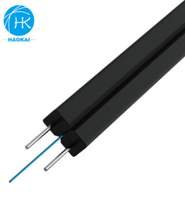 FTTH ประจําห้อง ดรอปเคเบิล สแตนเลสสาย 1core 2core 4core สายไฟเบอร์ออปติกส์