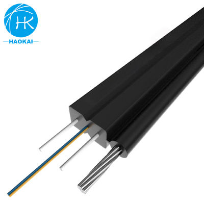 FTTH ประจําห้อง ดรอปเคเบิล สแตนเลสสาย 1core 2core 4core สายไฟเบอร์ออปติกส์
