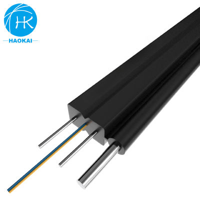 FTTH ประจําห้อง ดรอปเคเบิล สแตนเลสสาย 1core 2core 4core สายไฟเบอร์ออปติกส์