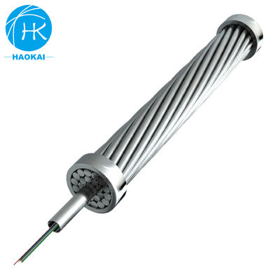 OPPC Aerial Composite Overhead Ground Wire OPGW สายไฟฟ้าไฟเบอร์ออปติก