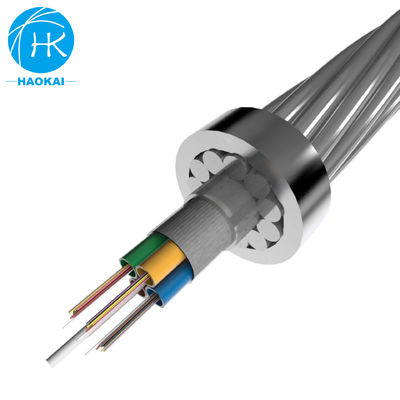 OPPC Aerial Composite Overhead Ground Wire OPGW สายไฟฟ้าไฟเบอร์ออปติก