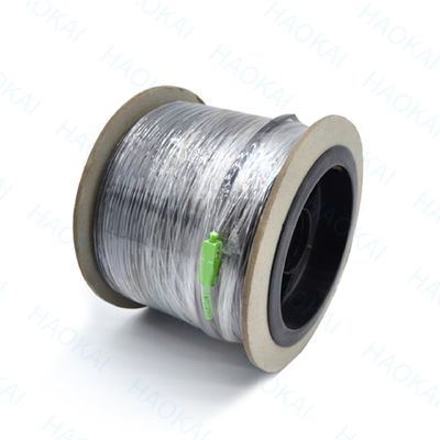 FTTH Outdoor Patch Cord 2core Steel Wire Drop Fiber Optical Cable 2SC-2SC เครื่องเชื่อม