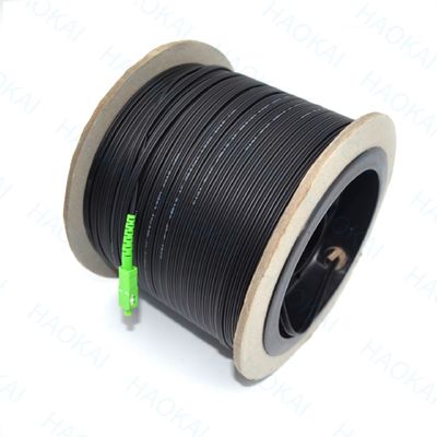 FTTH Outdoor Patch Cord 2core Steel Wire Drop Fiber Optical Cable 2SC-2SC เครื่องเชื่อม