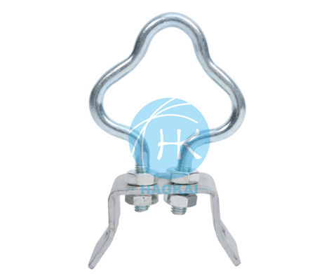 สแตนเลสเหล็กกระดาษอากาศ Ftth งานหนัก Hook การแขวนยาว Clamp ดรอปเคเบิล Hook