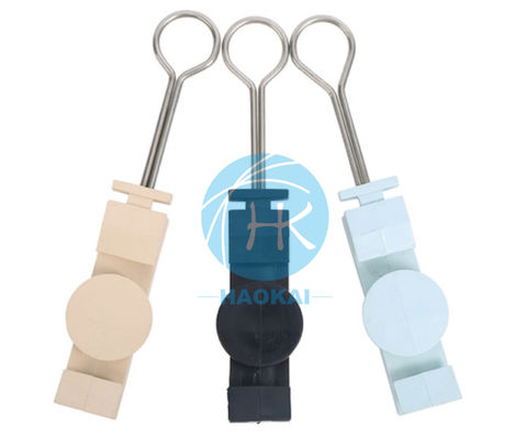 สายพลาสติก Drop Clamp Overhead Flat FTTH J S Hook ติดตั้งเครียด Clamp