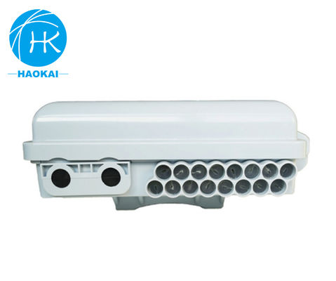 กล่องแยกไฟเบอร์ออปติกกลางแจ้งกันน้ํากล่อง FTTH พลาสติก 16 หลัก