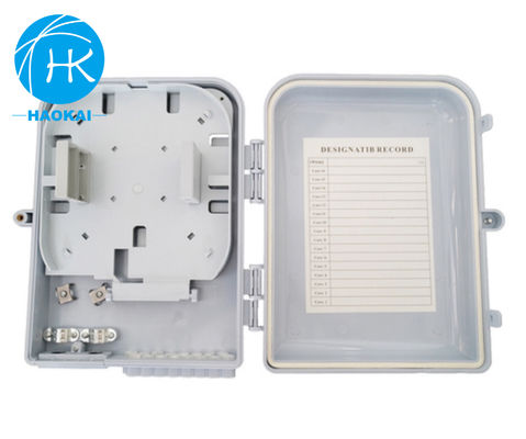 กล่องแยกไฟเบอร์ออปติกกลางแจ้งกันน้ํากล่อง FTTH พลาสติก 16 หลัก