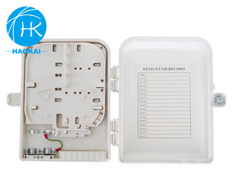 กล่องปลาย FTTH พลาสติก ABS ที่ติดขั้วกล่องแยกแสง 16core