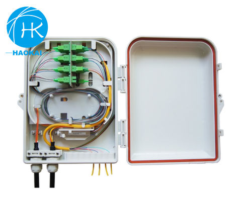 ตู้ FTTH กันน้ําอากาศ 16port สายไฟเบอร์ออปติก ผนังการจัดจําหน่าย