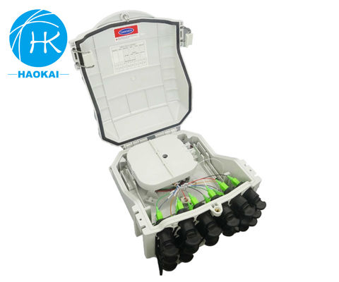 กล่องแยกไฟเบอร์ออปติกกลางแจ้งกันน้ํา 16core 16ports FTTH