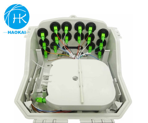 กล่องแยกไฟเบอร์ออปติกกลางแจ้งกันน้ํา 16core 16ports FTTH
