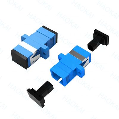 125um ไฟเบอร์เชื่อมเร็ว PVC SC UPC Adapter ความสูญเสียการใส่ต่ํา