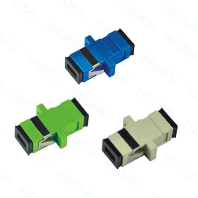125um ไฟเบอร์เชื่อมเร็ว PVC SC UPC Adapter ความสูญเสียการใส่ต่ํา