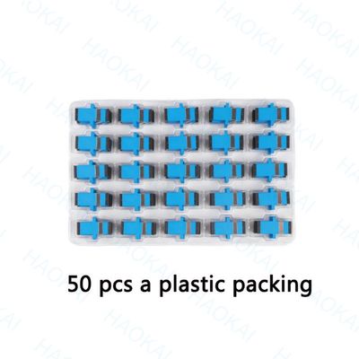 125um ไฟเบอร์เชื่อมเร็ว PVC SC UPC Adapter ความสูญเสียการใส่ต่ํา