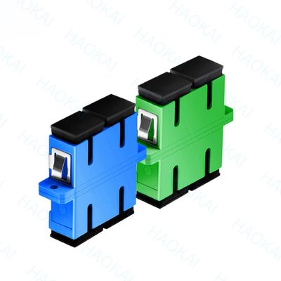 PVC Duplex SC APC UPC Adapter ความยาวคลื่น 1260nm - 1650nm สําหรับโทรคมนาคม