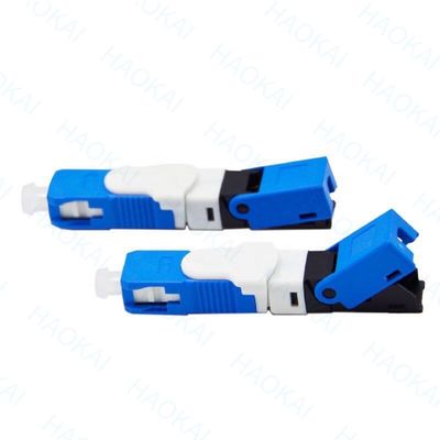 UPC สายไฟเบอร์ออปติก เครื่องเชื่อมเร็ว Mechanical SC APC Quick Connector