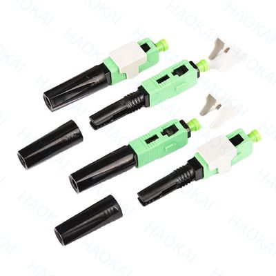 0.3db 60mm SC APC Fast Connector SM FTTH ไฟเบอร์ออปติก สายเชื่อมเร็ว
