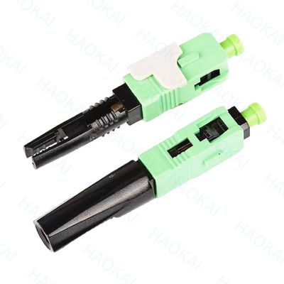 0.3db 60mm SC APC Fast Connector SM FTTH ไฟเบอร์ออปติก สายเชื่อมเร็ว