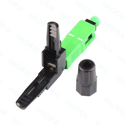 SC APC ไฟเบอร์ออปติก Fast Connector 55mm ความยาว ไฟเบอร์ออปติก Quick Connector