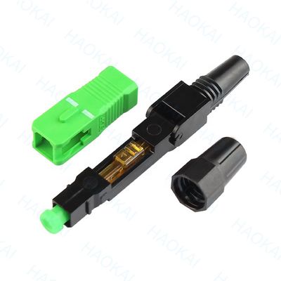 SC APC ไฟเบอร์ออปติก Fast Connector 55mm ความยาว ไฟเบอร์ออปติก Quick Connector