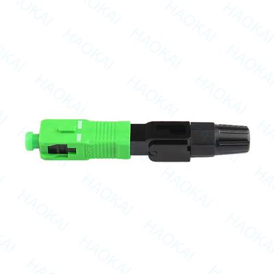 SC APC Quick Connector FTTH Drop Cable ไฟเบอร์ออปติกส์ แฟสคอนเนคเตอร์