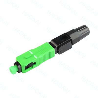 SC APC Quick Connector FTTH Drop Cable ไฟเบอร์ออปติกส์ แฟสคอนเนคเตอร์