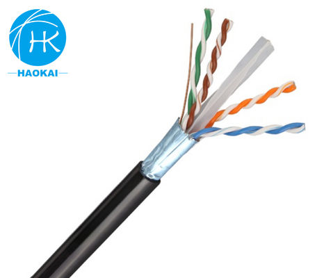 สายเคเบิล UTP CAT6 ที่เต็มไปด้วยเจลลี่ พร้อมสายเคเบิลเครือข่ายอากาศกลางแจ้ง