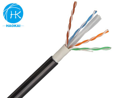 FTP CAT6A สาย LAN ภายใน 23awg สายเครือข่ายทองแดงที่ป้องกัน