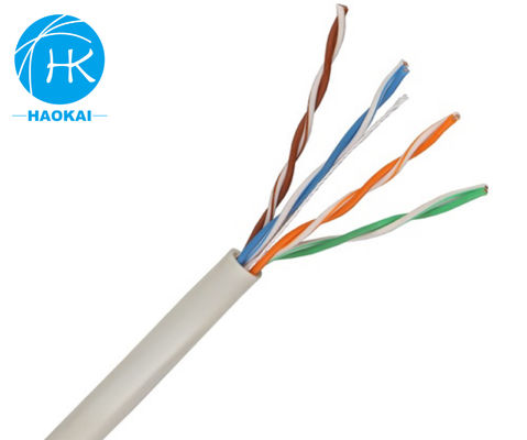 Outdoor 2 Pair Lan Cable UTP CAT5E พร้อม Messenger 4pr 24awg