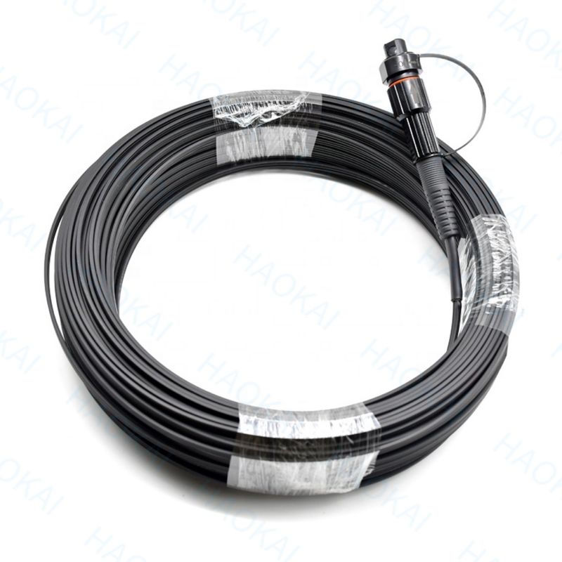 IP68 Outdoor Drop Cable FTTX Solution เครื่องเชื่อมต่อกันน้ําจากสายไฟเบอร์ออปติก