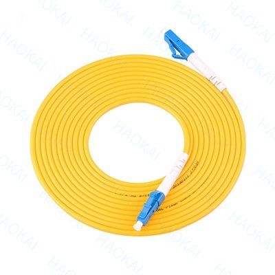 คอร์ดพับเล็กซ์ Lc Lc Patch Cord Single Mode สายไฟเบอร์ออปติก แพทช์คอร์ด ความหนาแน่นสูง