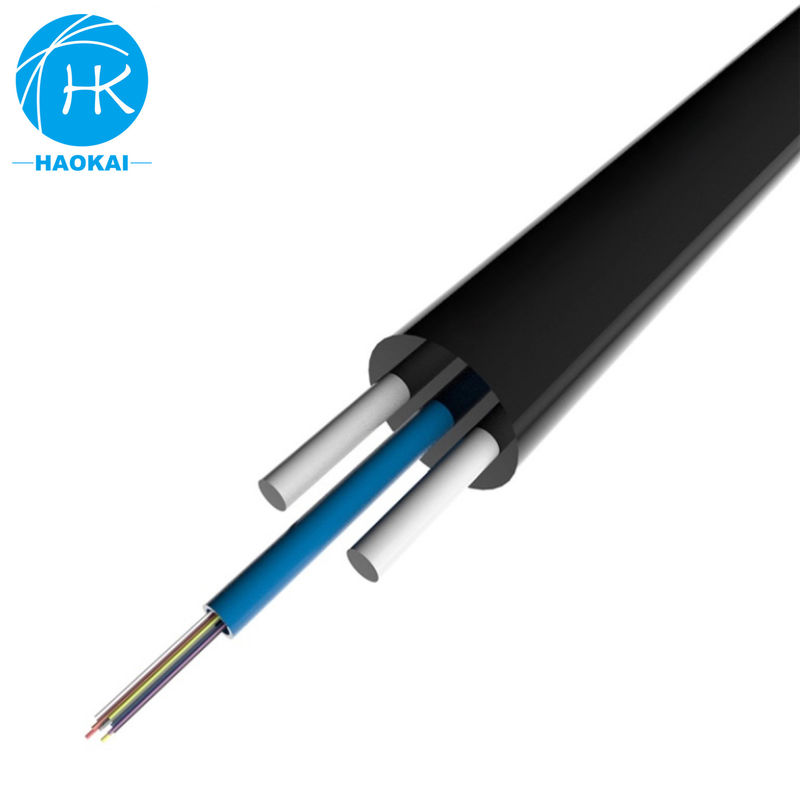1 Core FRP Flat FTTH Drop Cable 1 - 12 สายใย GYFXTY GYFXTBY สายใยรองรับตัวเอง