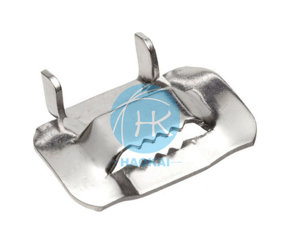 1/2" 1/4" 3/4" 5/8" สแตนเลส Buckle ฟันประเภท Banding สายเคเบิล Tie Buckle 2 นิ้ว