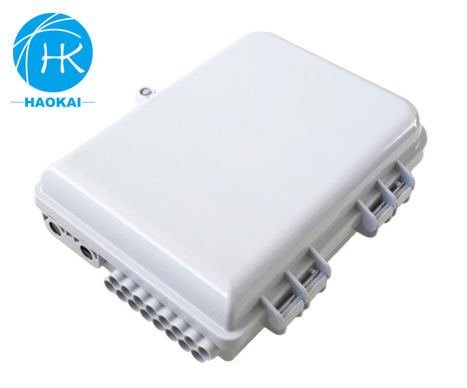 กล่องแยกไฟเบอร์ออปติกกลางแจ้งกันน้ํากล่อง FTTH พลาสติก 16 หลัก