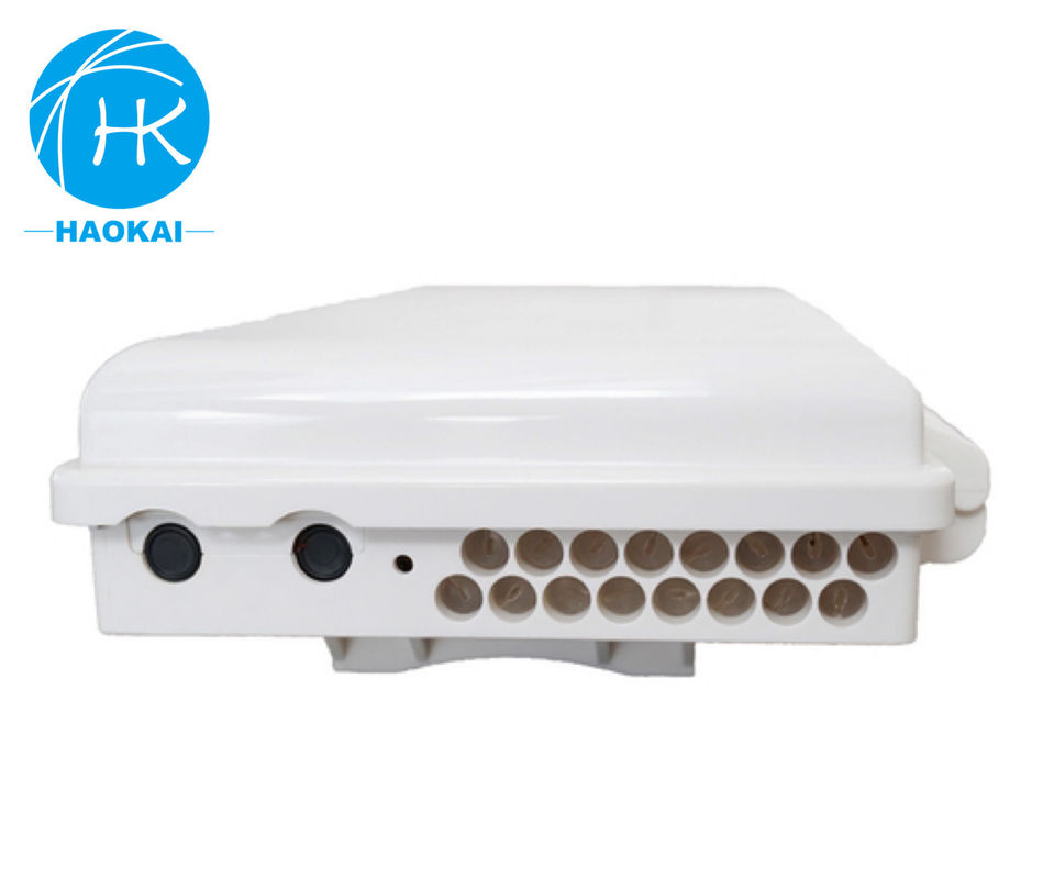 กล่องปลาย FTTH พลาสติก ABS ที่ติดขั้วกล่องแยกแสง 16core
